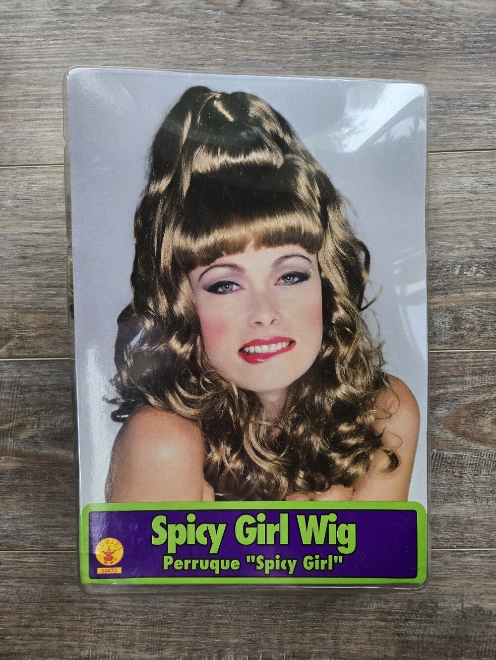 Rubie's Spicy Girl Wig - Light Brown with Blonde Highlights